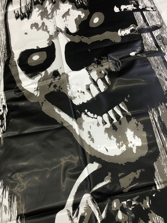 ハロウィーンの怖い装飾黒いポリエステル繊維の壁掛け休日の装飾