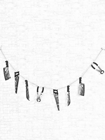 ブラック ハロウィン ハロウィーンの装飾白いポリエステル繊維怖い壁の装飾