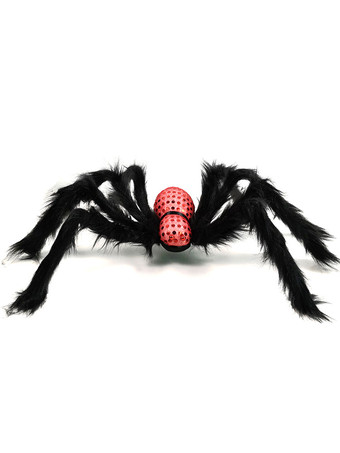 レッド ハロウィン ハロウィーンの装飾黄色のポリエステルファイバースパイダー怖い小道具
