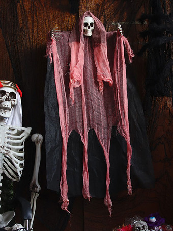 レッド ハロウィーンの壁の装飾白いポリエステル繊維人間の骨格の壁の装飾