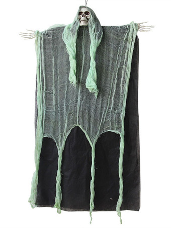 グリーン ハロウィーンの壁の装飾白いポリエステル繊維人間の骨格の壁の装飾