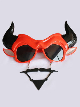 レッド ハロウィンデコレーションブラックポリエステルファイバーファニーグラスホリデーグラス