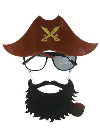 Halloween Pirate Decorations Coffee Brown Polyester Fiber Hat