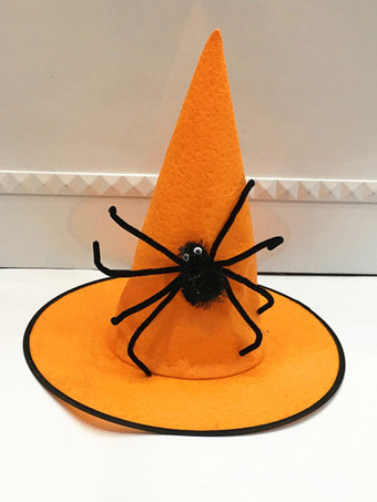 オレンジハロウィン ハロウィーンの装飾赤いプラスチックの魔術師の帽子の休日の装飾