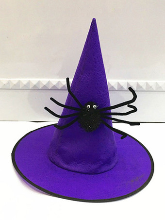 パープル ハロウィン ハロウィーンの装飾赤いプラスチックの魔術師の帽子の休日の装飾