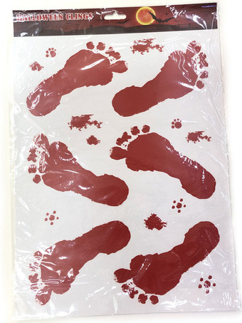 ダークレッドハロウィン ハロウィーン怖い装飾ブルゴーニュ紙ステッカー