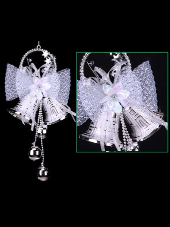 シルバー ハロウィーンの装飾赤いポリエステル繊維の蝶結び