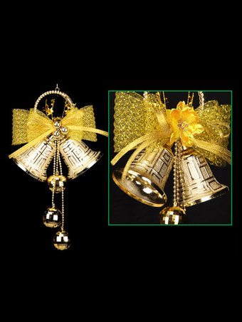 ゴールド ハロウィーンの装飾赤いポリエステル繊維の蝶結び