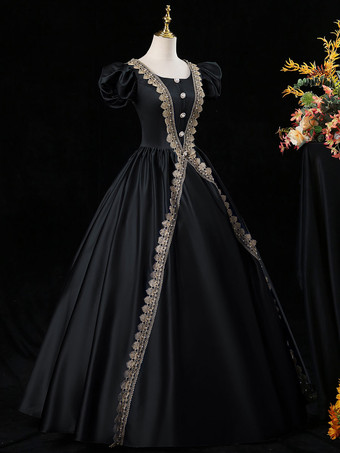 ブラック ビクトリア朝のロココ衣装ドレスロイヤルブルーマリーアントワネットショートスヴェスコスチューム バーガンディ