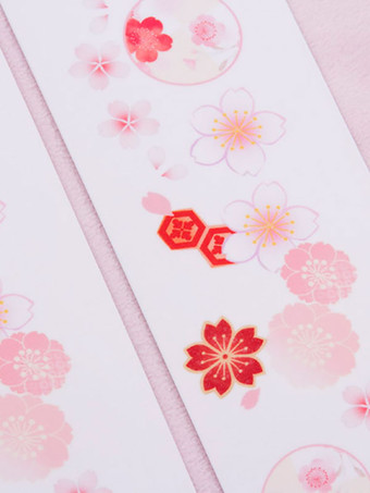 甘いロリータソックスピンクスパンデックスさくら柄ロリータアクセサリー