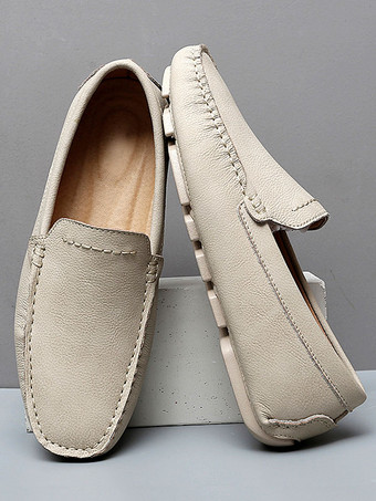 メンズ スリッポンローファー ヴィーガンレザー カジュアルローファー