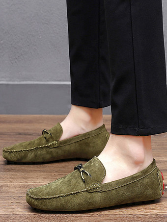 メンズ 暖かい冬用ドライビングホースビットローファー（メタル付き）