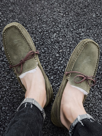 メンズ ベルギーローファー タイ 暖かい冬用ドライビングシューズ