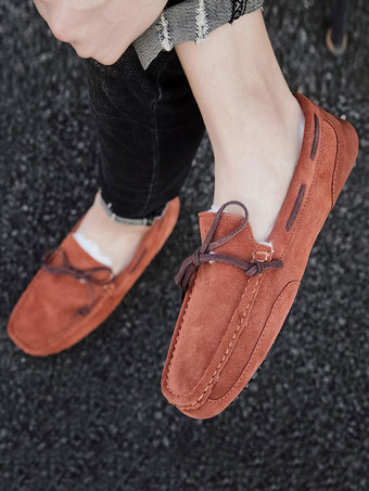 メンズ ベルギーローファー タイ 暖かい冬用ドライビングシューズ