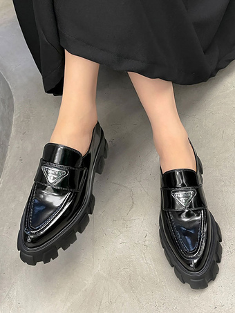 Mujer Loafers Mocasines de Cuero Suave Zapatos de Conducción Cómodos Casual Zapatillas del Barco 