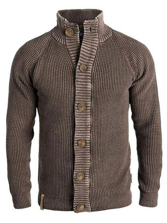 ブラウン 紳士服メンズカーディガンメンズセーターメンズカーディガンカジュアル長袖コーヒーブラウンコーヒーブラウンスペシャル