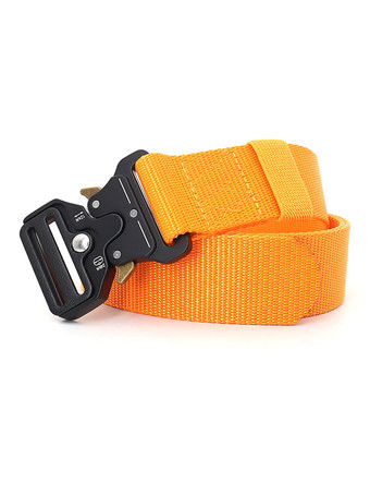 オレンジファッションメンズベルトキャンバス