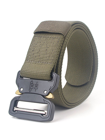 verde cazador Cinturón de hombre Nylon Hunter Green Cinturón casual diario