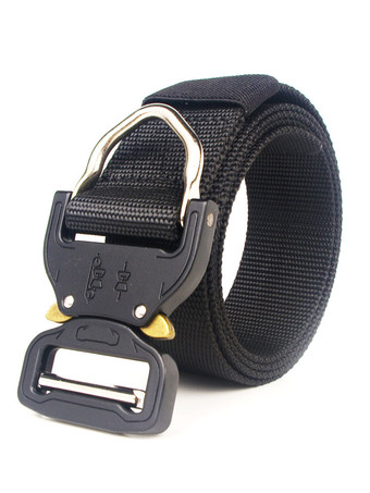 negro Cinturón de lona elegante para hombre