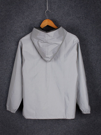 ユニセックス ナイトランニングジャケット スパンコール ヒップホップ 反射ジャケット