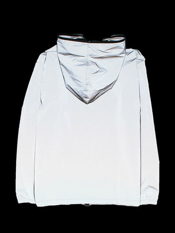 ユニセックス ナイトランニングジャケット スパンコール ヒップホップ 反射ジャケット