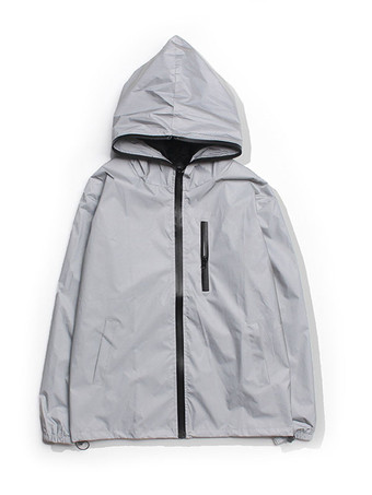 ユニセックス ナイトランニングジャケット スパンコール ヒップホップ 反射ジャケット