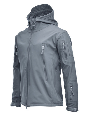 グレイメンズジャケットジッパーポリエステルスタイリッシュ