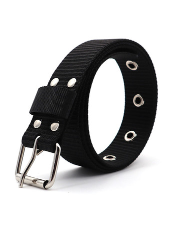ブラック メンズベルトナイロンシックナイロン亜鉛合金デイリーカジュアルオレンジベルト