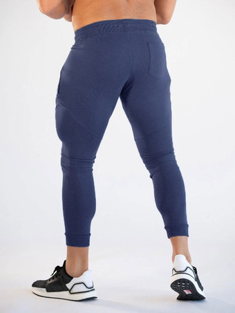 男性用パンツカジュアルワードプリントテーパードフィットスウェットパンツグレーパンツ