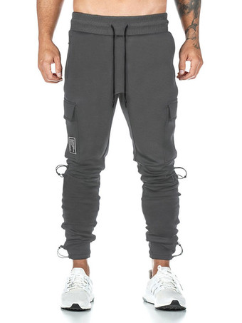 GrayMen Trousers Chic Tapered Fit Sweatpants Black Pants