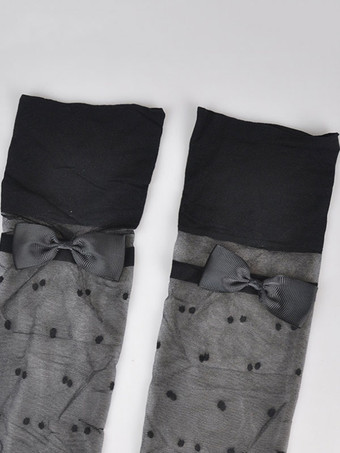 女性のためのホーザリーブラックシアーカットアウトナイロンセクシーホーザリー