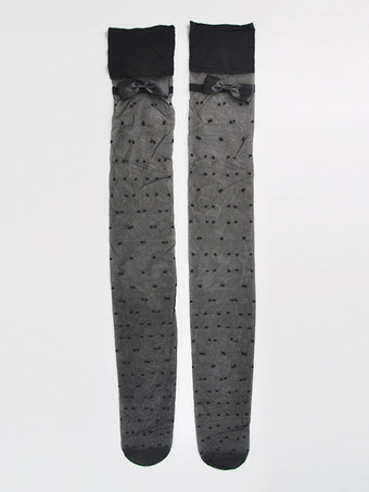 女性のためのホーザリーブラックシアーカットアウトナイロンセクシーホーザリー