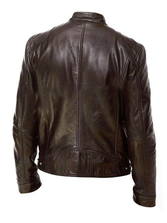 メンズレザージャケット ウィンドブレーカー モーターサイクルジャケット バイカーアウターコート