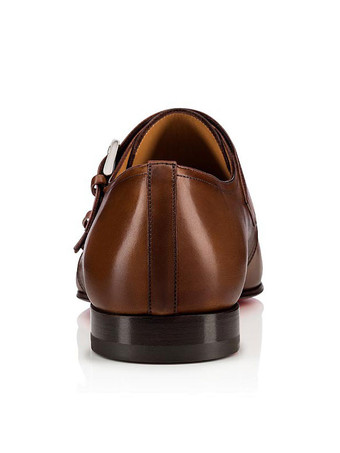 メンズ キャップトゥ ダブルモンク ドレス ローファー ブラウン プロム パーティー ウェディング シューズ