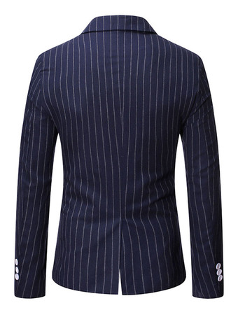 Blazers & Jackets Men's Casual Suits Stripes Business Casual Grey Black Cool Casual Suits For Man