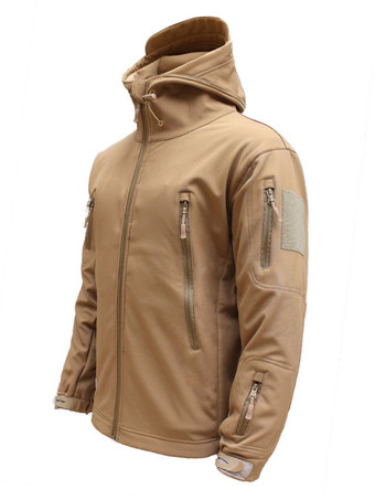 カーキ メンズジャケットフード付きシックなディープグレーブラックアメージングジャケット