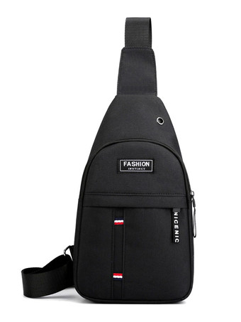 ブラック 男性バッググレーナイロンメッセンジャーバッグ