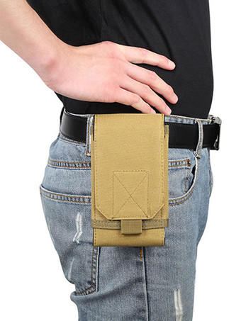 メンズバッグカーキナイロンウエストバッグ