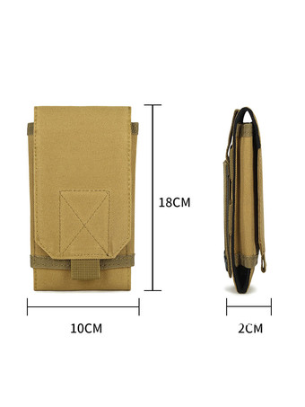 メンズバッグカーキナイロンウエストバッグ