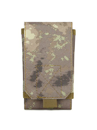 グレイ男性バッググレーナイロン迷彩ウエストバッグ