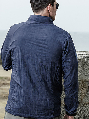 男性のジャケット＆コートメンズジャケット男性のジャケットカジュアルカーキロイヤルブルーモダン