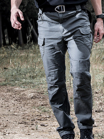 Verde salviaPantalones de hombre Casual Irregular cintura natural Pantalones largos caqui rectos