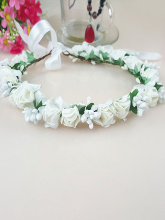 白いかぶと結婚式の帽子PVCブライダルヘアアクセサリー