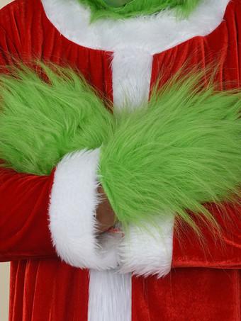 El Grinch Cosplay Disfraz Guantes verdes Poliéster Pintado Navidad  Vacaciones Disfraz Guantes 