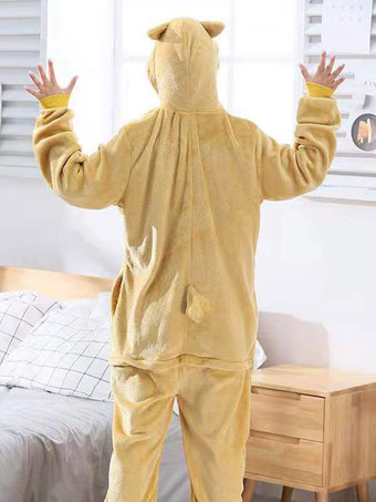 Onesie Pajamas Kigurumi ForKidsポリエステルイエロー芝犬ドージパジャマコスチューム