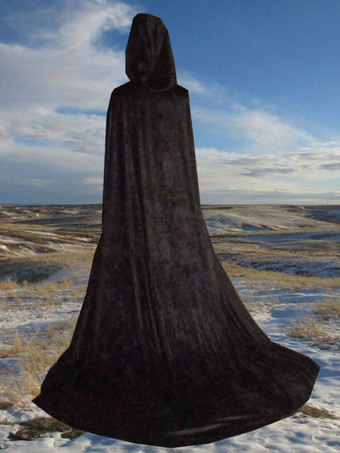 男性クリスマスブラックポンチョマントポリエステルクリスマスハロウィンホリデーコスチューム