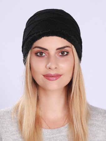 女性の帽子素敵なアクリル繊維コンバーチブル赤い帽子