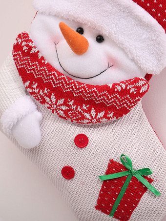 レッドクリスマスソックスポリエステルファイバークリスマスホリデーコスチューム