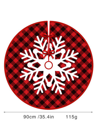 クリスマスツリーの小道具ポリエステル繊維黒の格子縞のパターンクリスマスの小道具