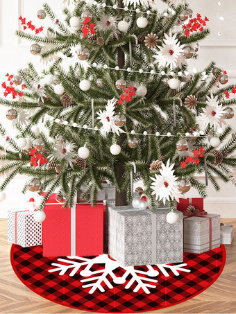 ブラック クリスマスツリーの小道具ポリエステル繊維黒の格子縞のパターンクリスマスの小道具